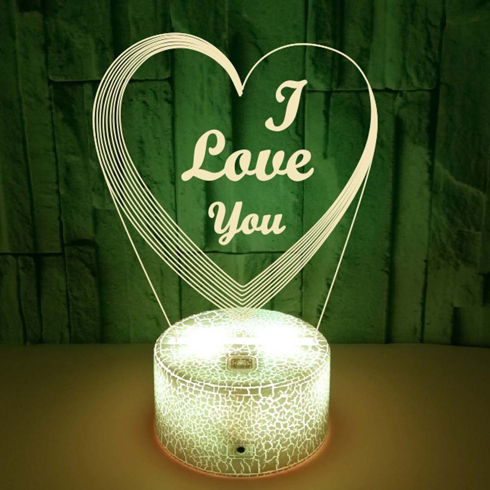 Valentine's Day Gift Colorful 3D Lamp